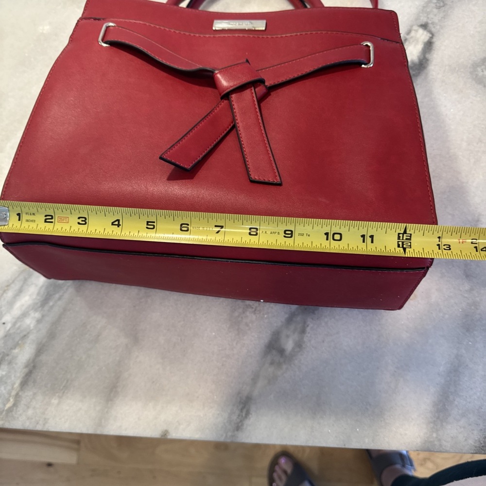 Nine West Red Satchel Purse‎ - Picture 10 of 13
